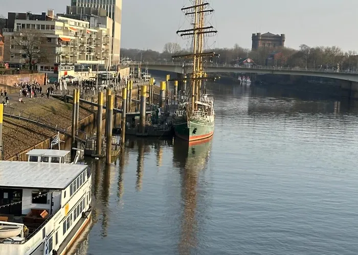Terrassenwohnung An Der Kleinen Weser Апартаменты *